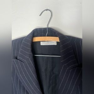 Philosophy di Lorenzo Serafini Navy Blue Pinstripe Blazer Size 8